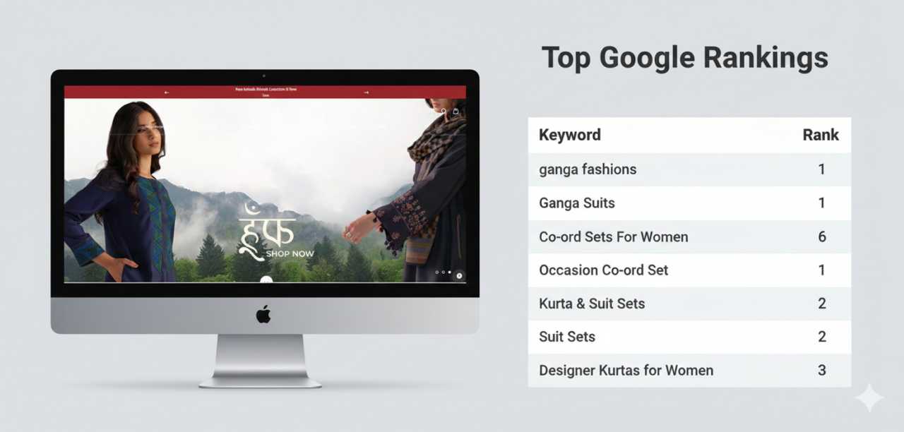 Ganaga Fashions- SEO Overview